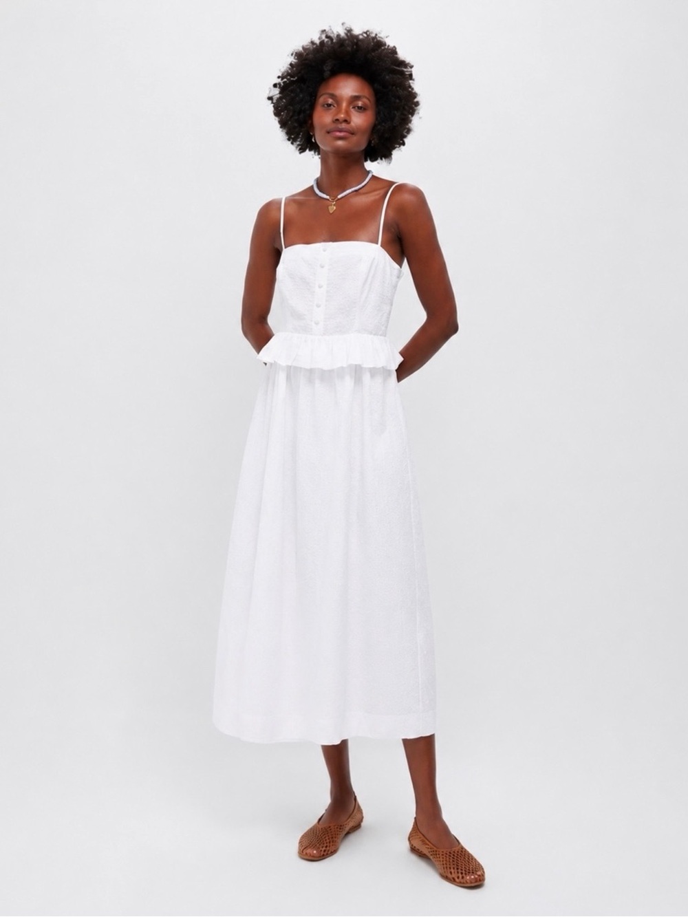 Tuckernuck White Maddy Midi Dress